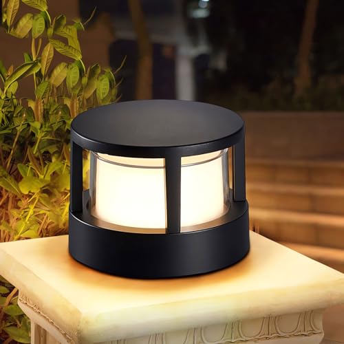 WRMING LED Poste de Jardin Exterior, Moderno Diseño Farola de Jardin, IP65...