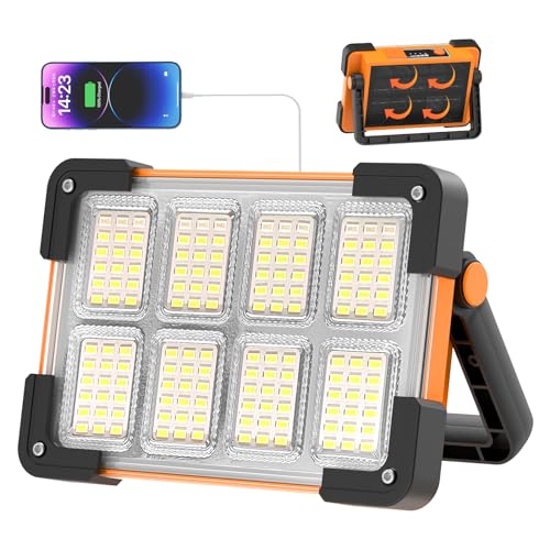 OHAYORI Foco LED Recargable, Foco LED Batería Portatil, 4 Modos Luz de Trabajo...