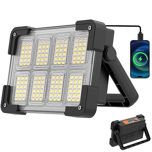 OHAYORI Foco LED Recargable, Luz de Trabajo Portátil USB de 4 Modos, Banco de...